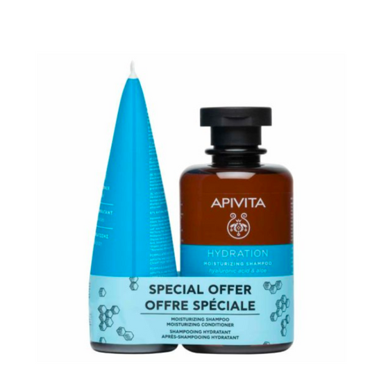Apivita Shampoo 250ml + Moisturizing Conditioner 200ml