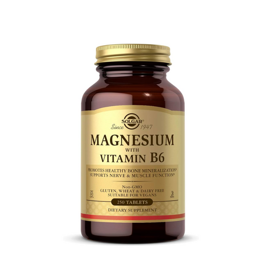 Solgar Magnesium + Vitamin B6 Comprimidos x250