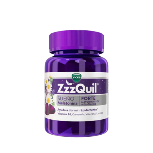 Vicks ZzzQuil Sono Melatonina Forte Frutos do Bosque Gomas x30