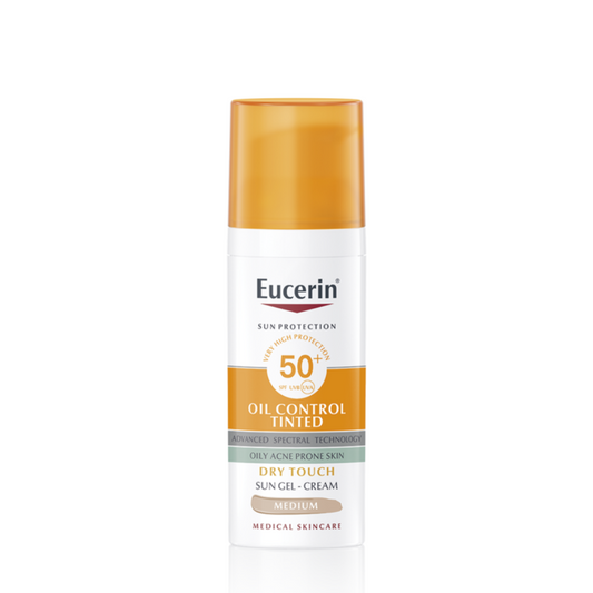 Eucerin Sun Oil Control Toucher Sec Ton Moyen SPF50+ 50 ml