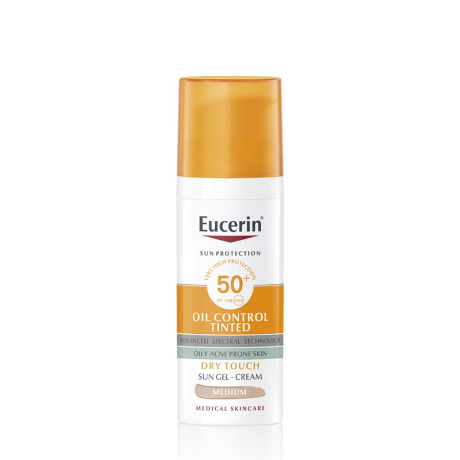 Eucerin Sun Oil Control Toque Seco Tom Médio SPF50+ 50ml