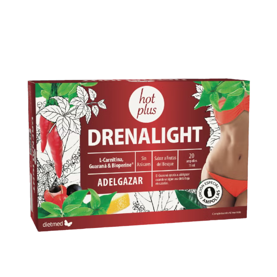 Drenalight Hot Plus Ampolas 15ml x20