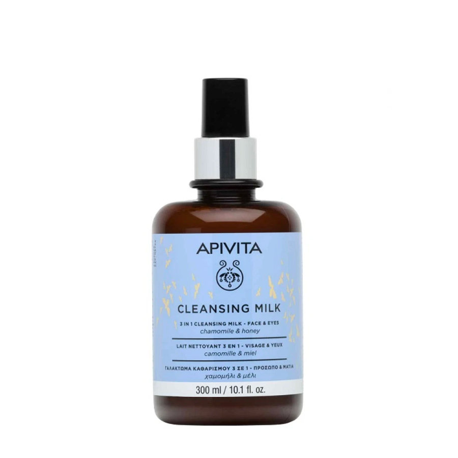 Apivita Cleansing Milk 3 in 1 Face and Eyes 300ml