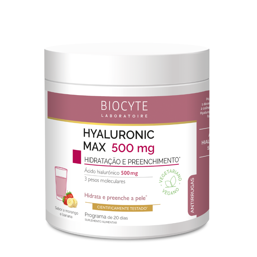 Biocyte Hyaluronic Max Anti-Age Morango e Banana 280g
