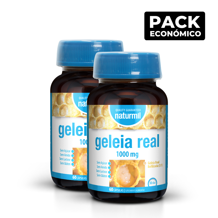 Naturmil Royal Jelly 1000mg Capsules 2x60