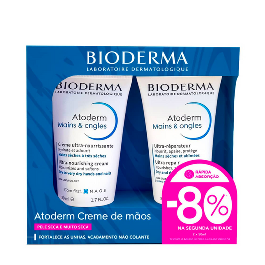 Bioderma Atoderm Crème Mains 2x50 ml