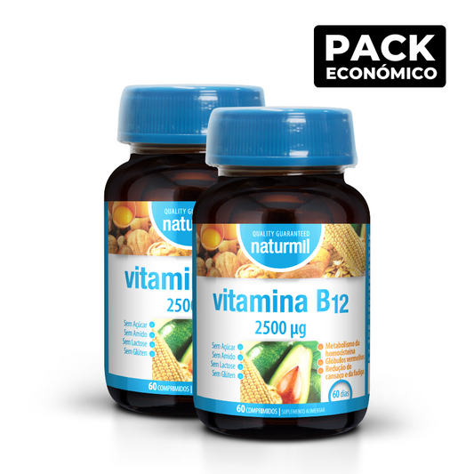 Naturmil Vitamin B12 2500ug Tablets 2x60