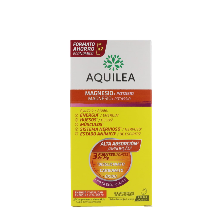 Aquilea Magnesium + Potassium Effervescent Tablets x28
