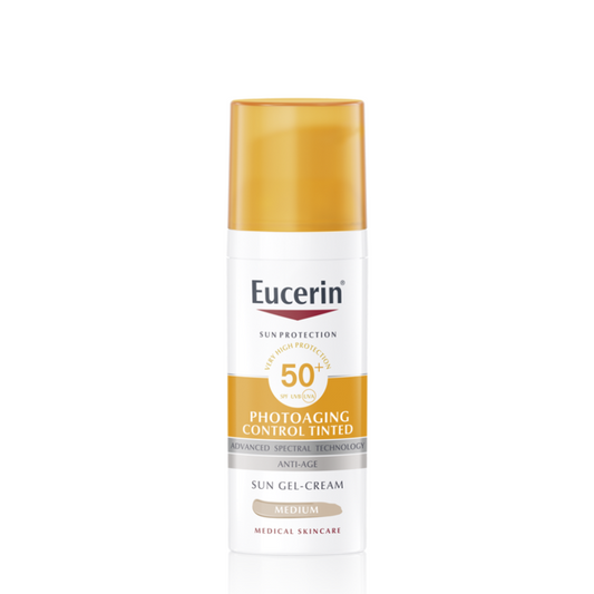 Eucerin Sun Fotoenvejecimiento Control Gel-Crema Tono Medio SPF50+ 50ml