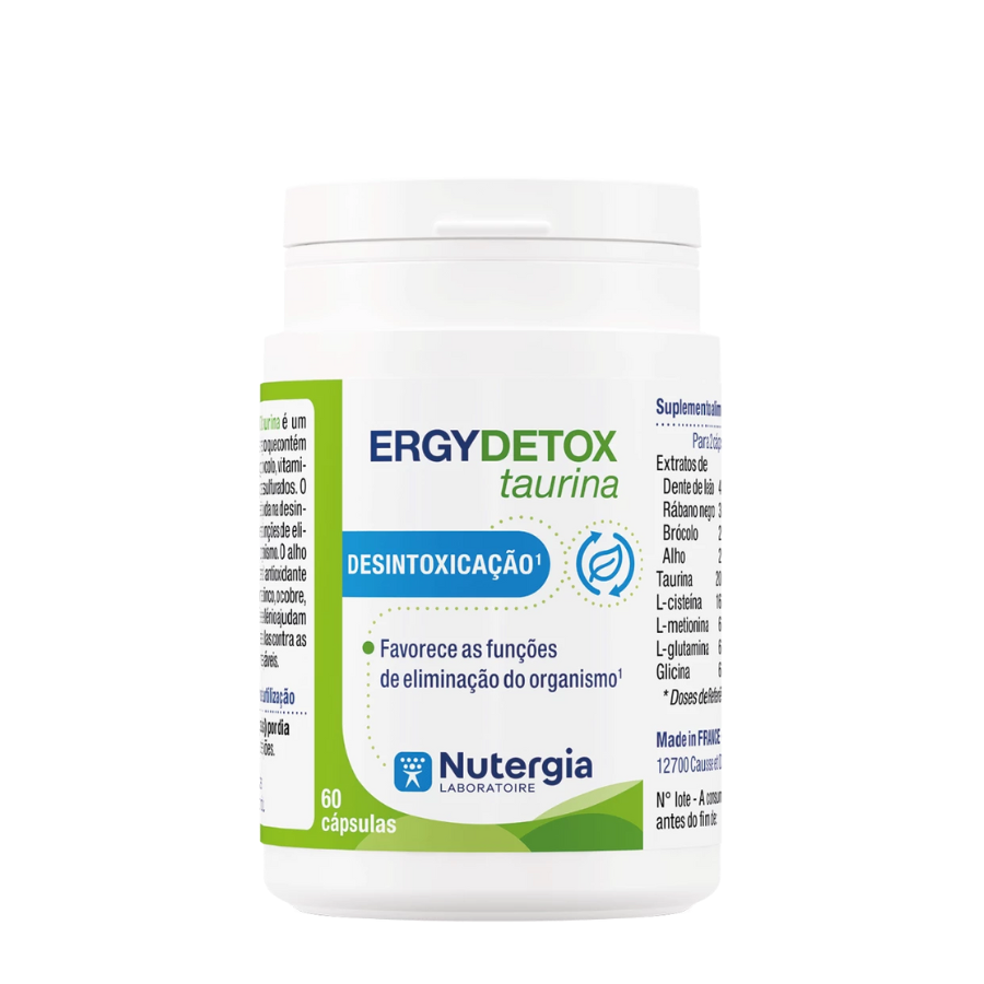 Cápsulas de taurina Nutergia ErgyDetox x60