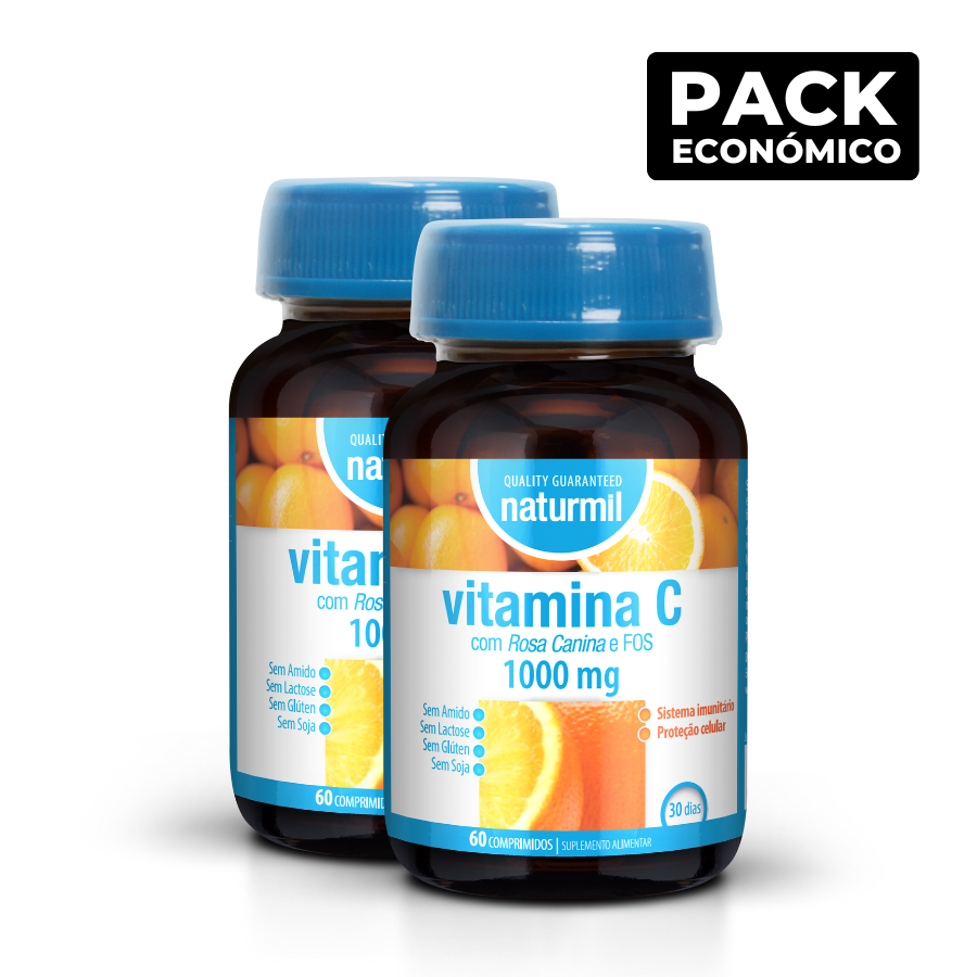 Naturmil Vitamin C 1000mg Tablets 2x60