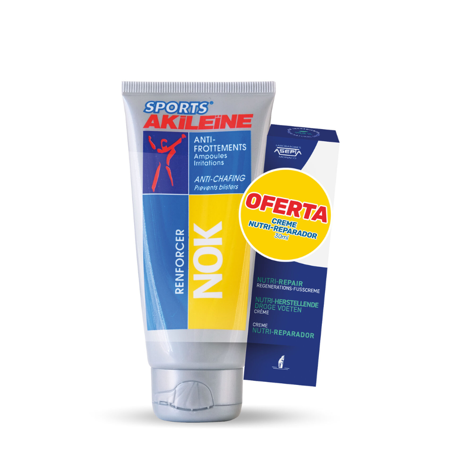 Akileine Sports Nok Cream 75ml + Nutri Repair Cream 30ml