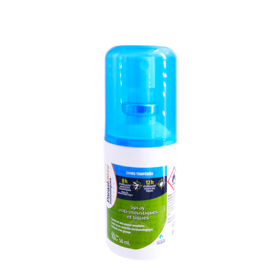 Parasidose Spray Répulsif Moustiques et Tiques 50 ml
