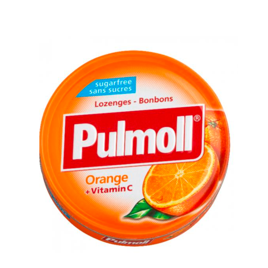 Pulmoll Pastilles Orange + Vitamine C Sans Sucre 45g