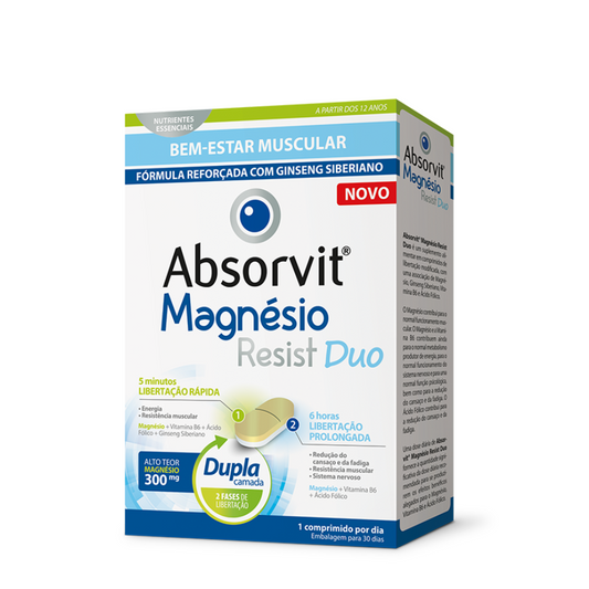 Absorvit Magnesio Resist Dúo Comprimidos x30