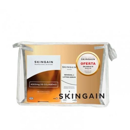 Skingain Comprimidos x120 + Skingain Sérum 30ml + Bolsa