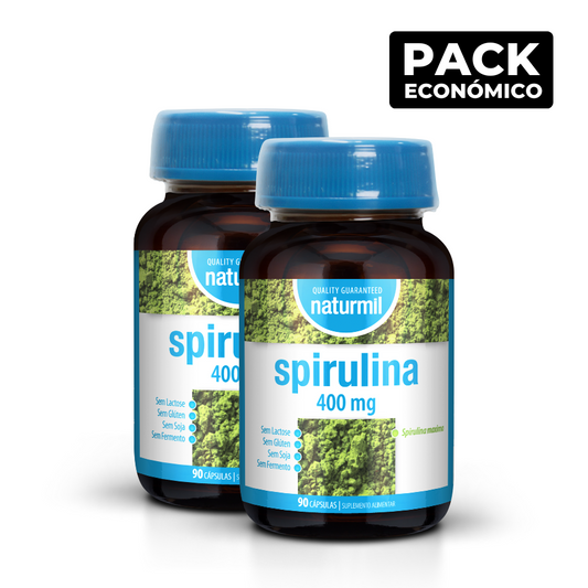 Naturmil Spirulina 400mg Capsules 2x90
