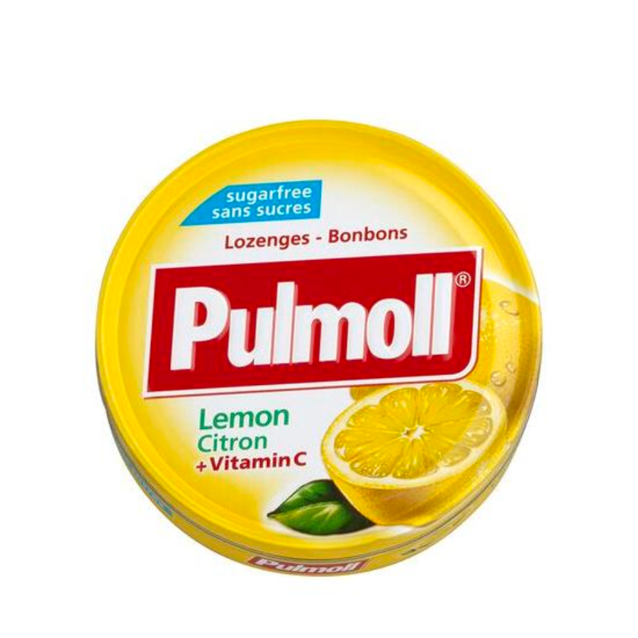 Pulmoll Lozenges Lemon + Vitamin C Sugar Free 45g