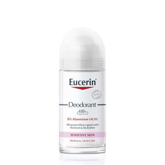 Eucerin Desodorizante Roll-On 48H 0% Alumínio 50ml