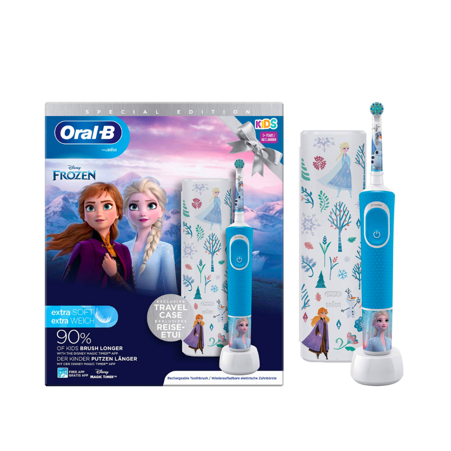 Oral-B Pro Kids 3+ Frozen Escova Elétrica + Travel Case