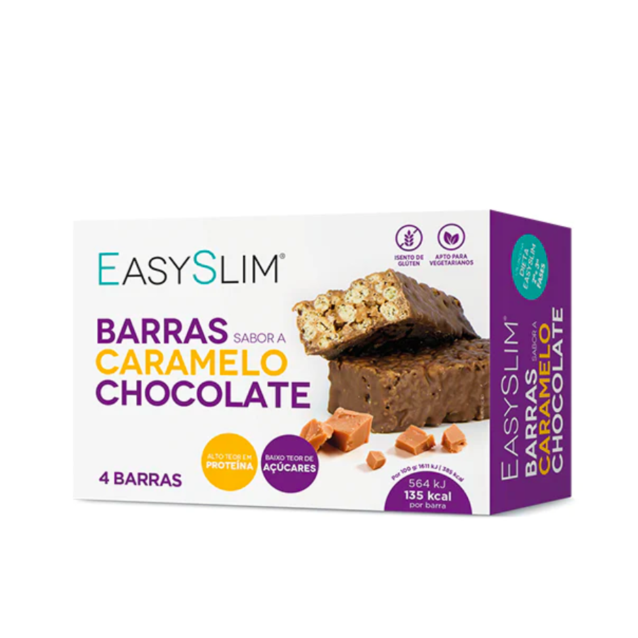 Easyslim Barras Caramelo e Chocolate x4