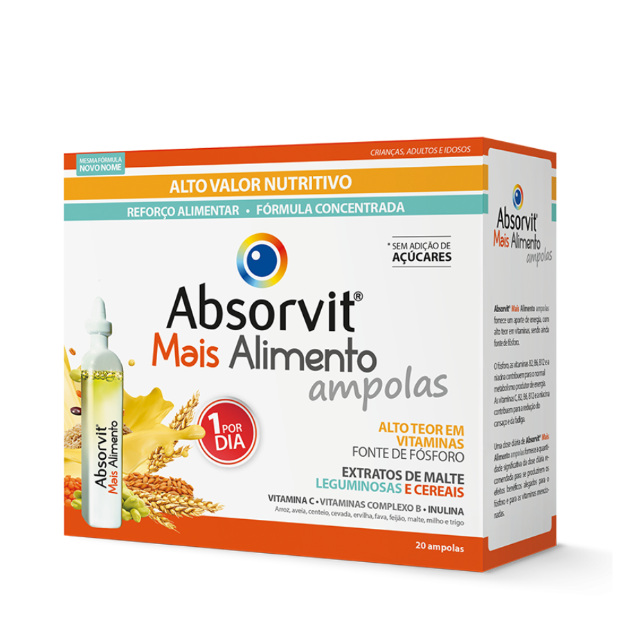 Absorvit Mais Alimento Ampolas 20x15ml