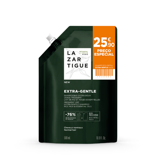Lazartigue Champú Eco-Recarga Extra Suave 500ml