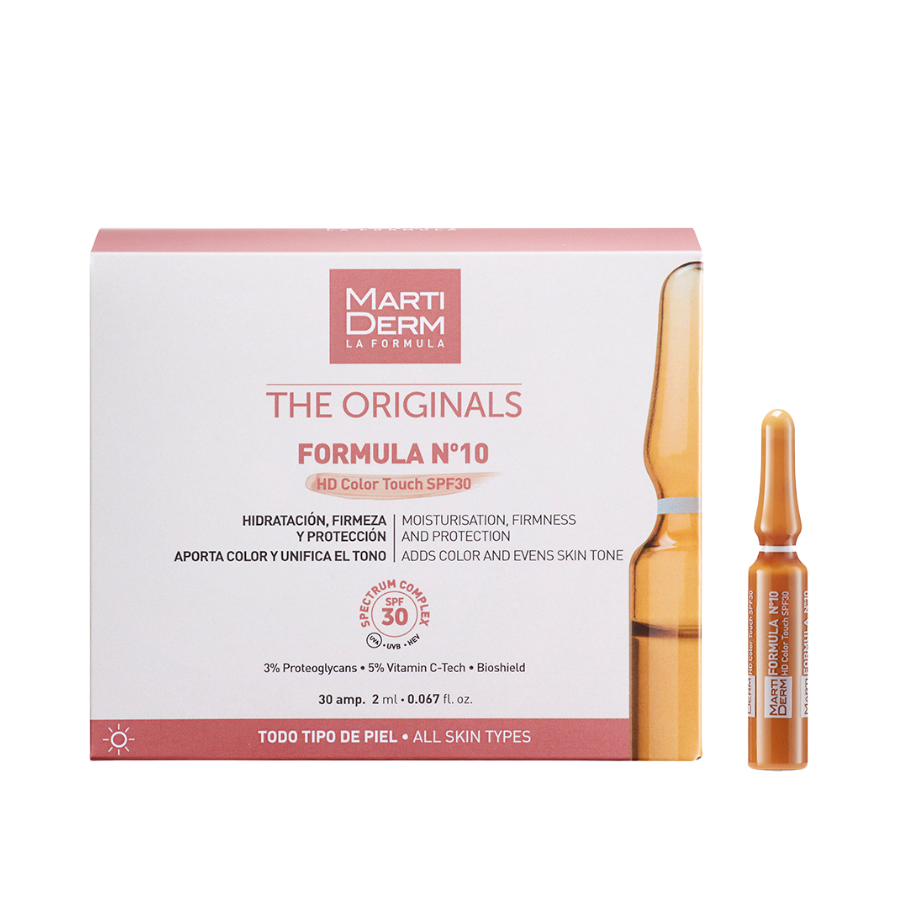 Martiderm The Originals Formula Nº10 HD Color Touch SPF30 Ampolas x30