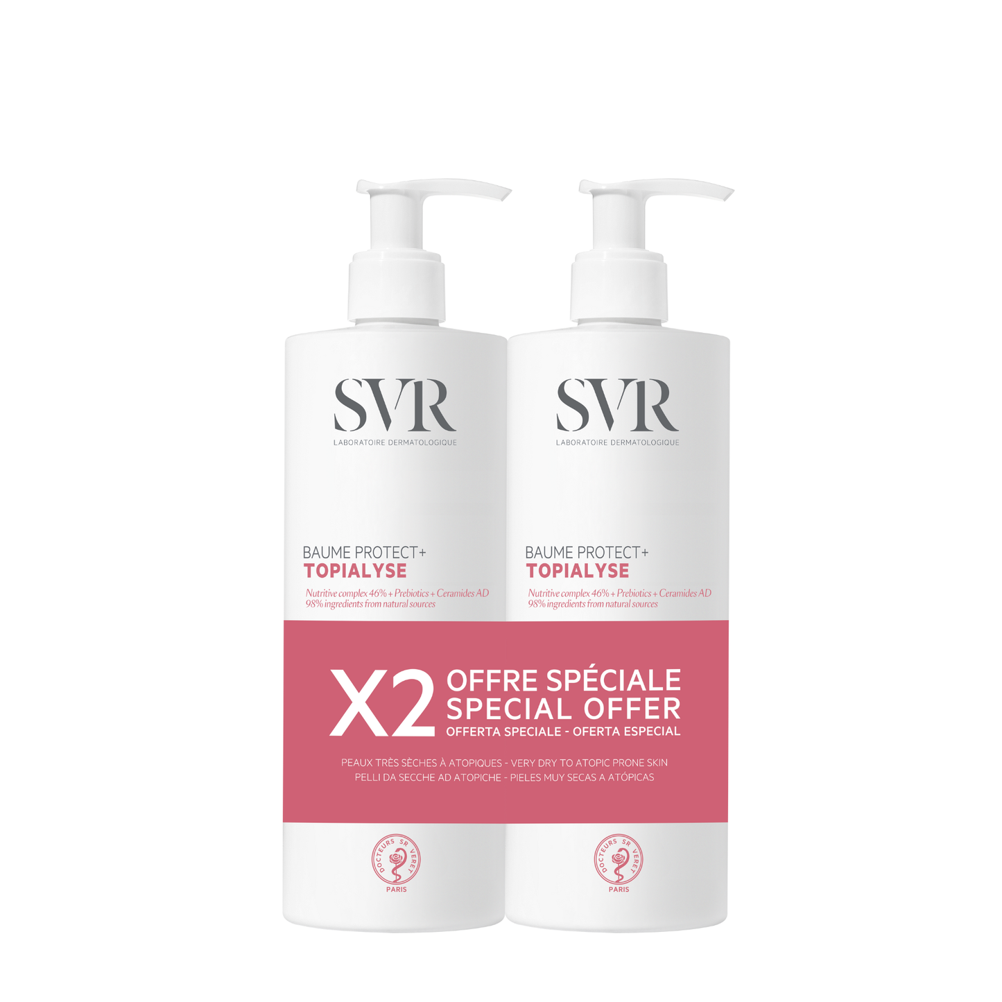 SVR Topialyse Bálsamo Protect+ 2x400ml