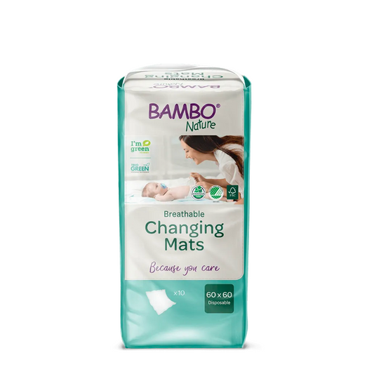 Bambo Nature Disposable Diaper Changing Pad 60x60cm x10