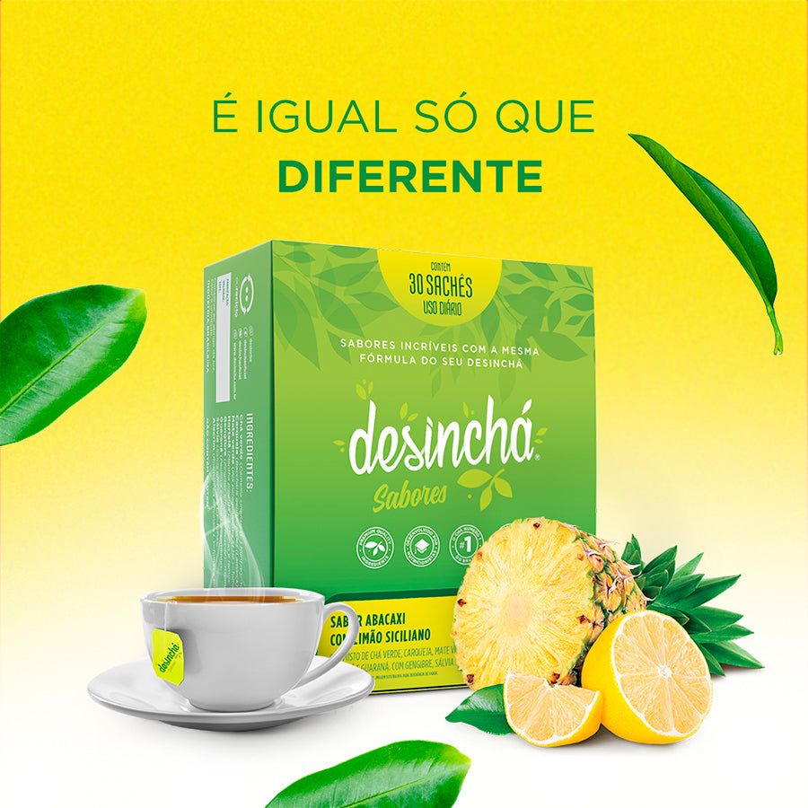 Desinchá Pineapple Flavors with Lemon Sachets x30