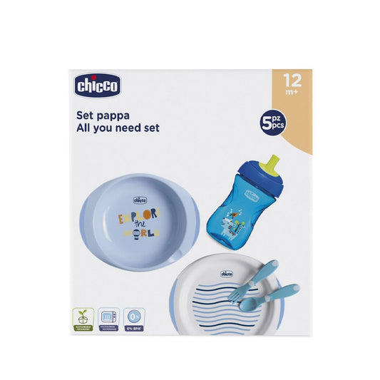 Chicco Papa All You Need Set 12M+ Blue