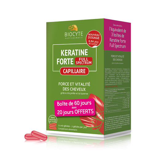 Biocyte Keratine Forte Full Spectrum 3x40 Capsules