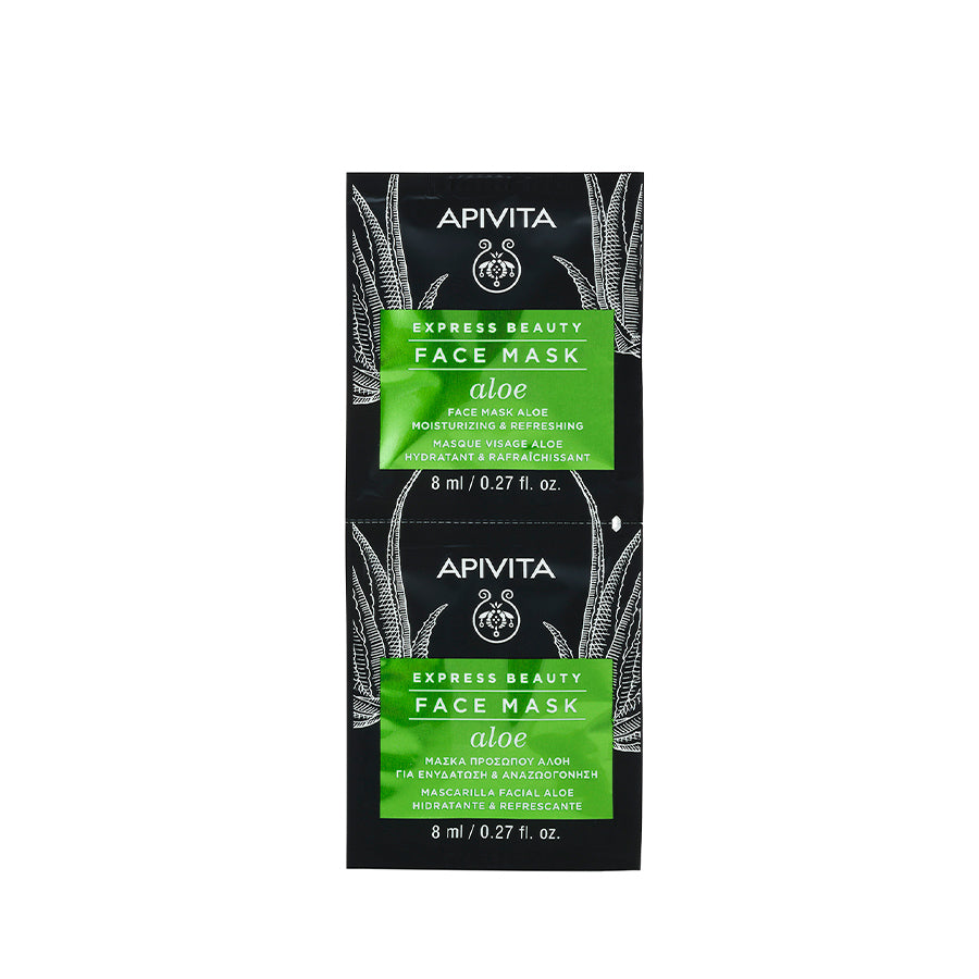 Apivita Express Beauty Masque Hydratant à l'Aloe 2x8 ml