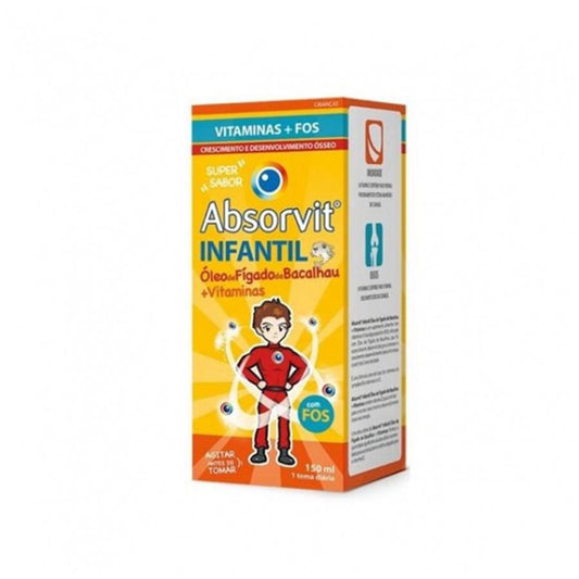 Absorvit Infantil Óleo Fígado Bacalhau + Vitaminas Emulsão 150ml