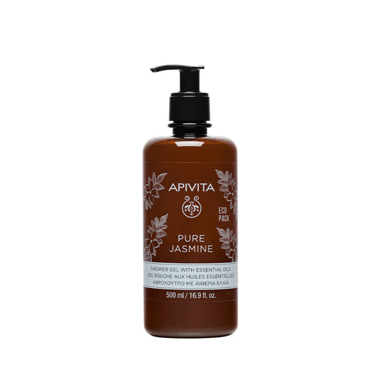 Apivita Pure Jasmine Shower Gel Essential Oils 500ml