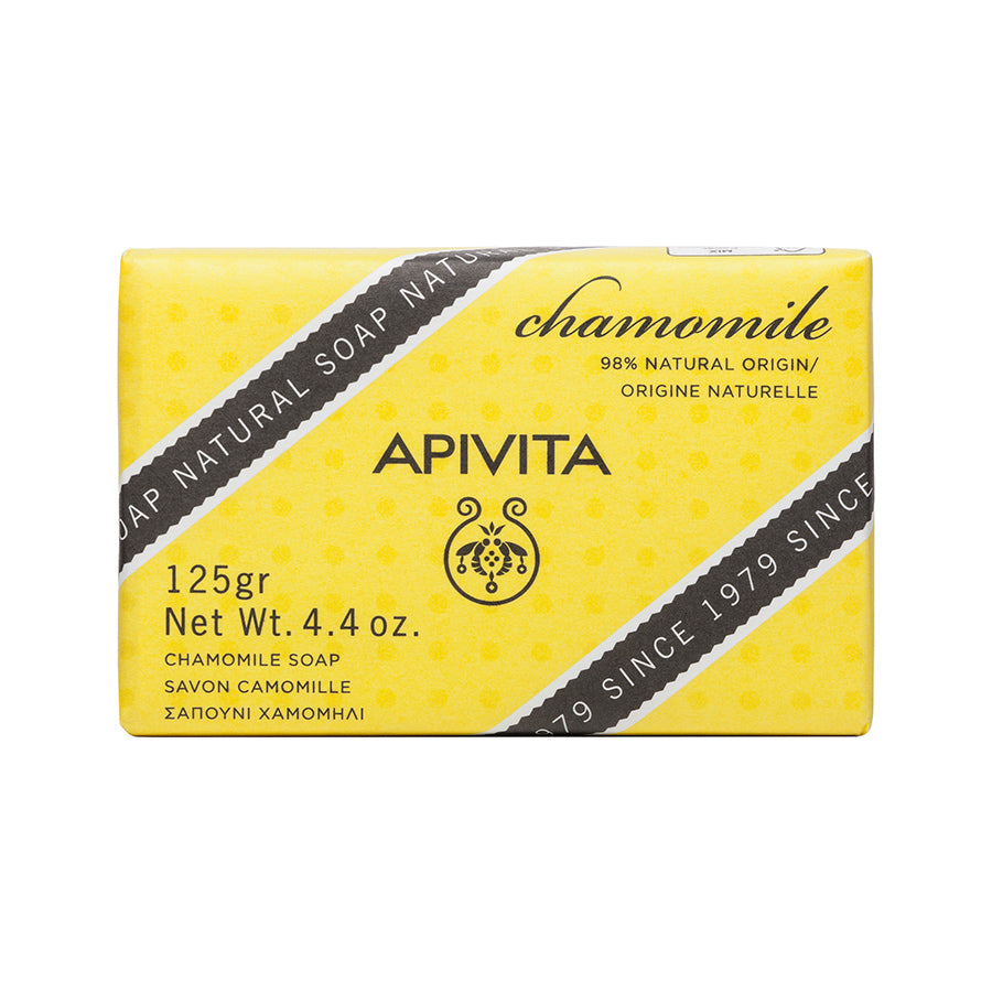 Apivita Natural Soap Camomila Sabonete Sólido 125g