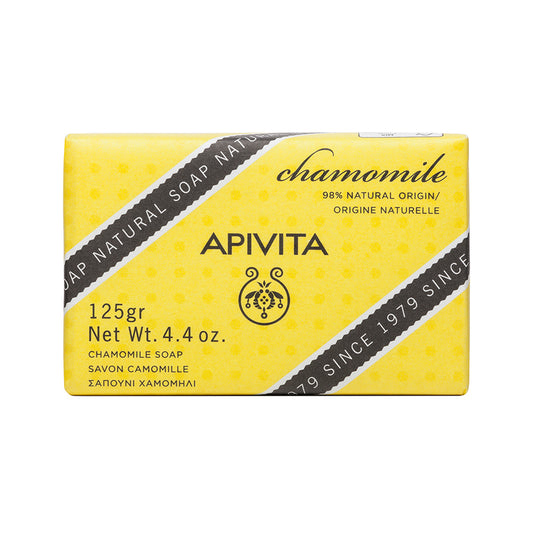 Apivita Natural Soap Camomila Sabonete Sólido 125g