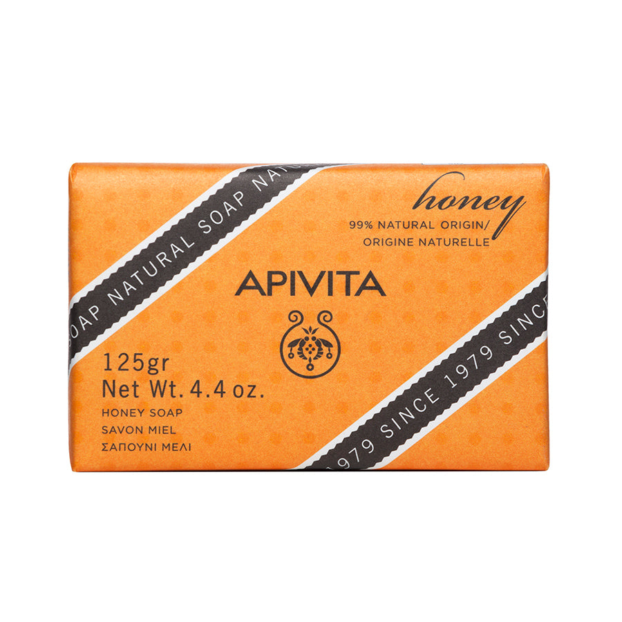 Apivita Natural Soap Savon Nettoyant Solide au Miel 125g
