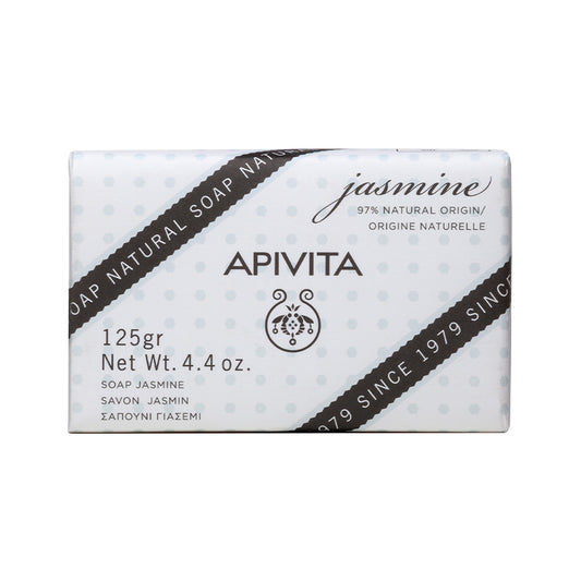 Apivita Natural Soap Jasmine Solid Cleansing Soap 125g