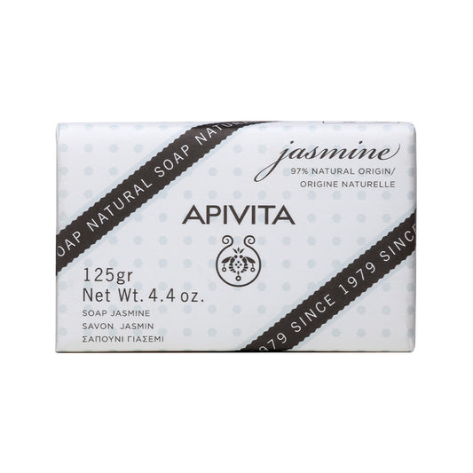 Apivita Natural Soap Jasmim Sabonete de Limpeza Sólido 125g