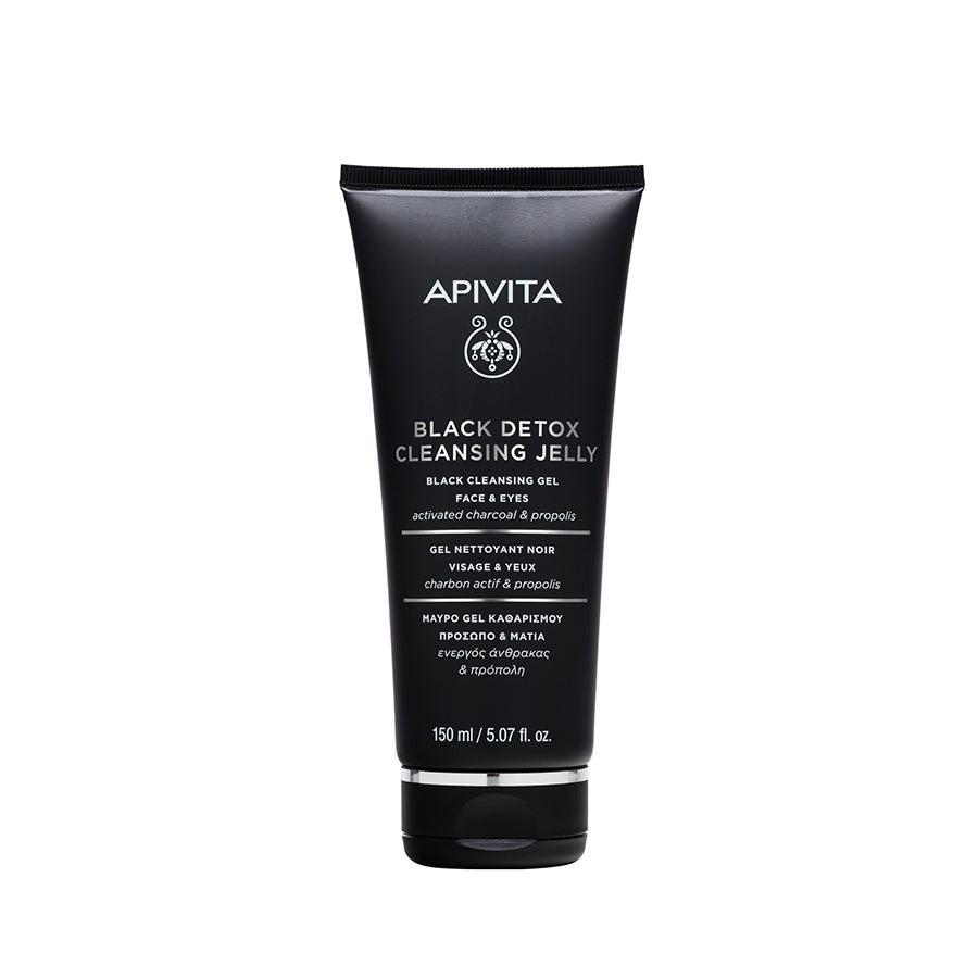 Apivita Black Detox Face and Eye Cleansing Jelly 150ml
