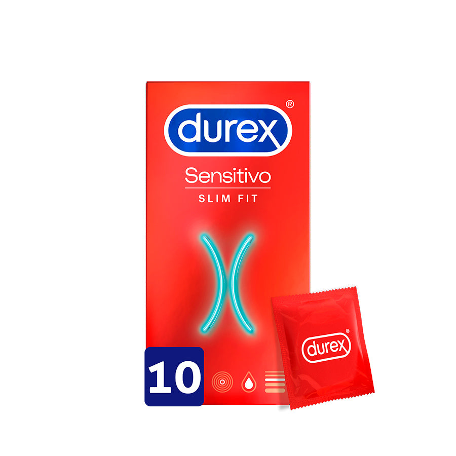 Durex Sensitivo Slim Fit Preservativos x10
