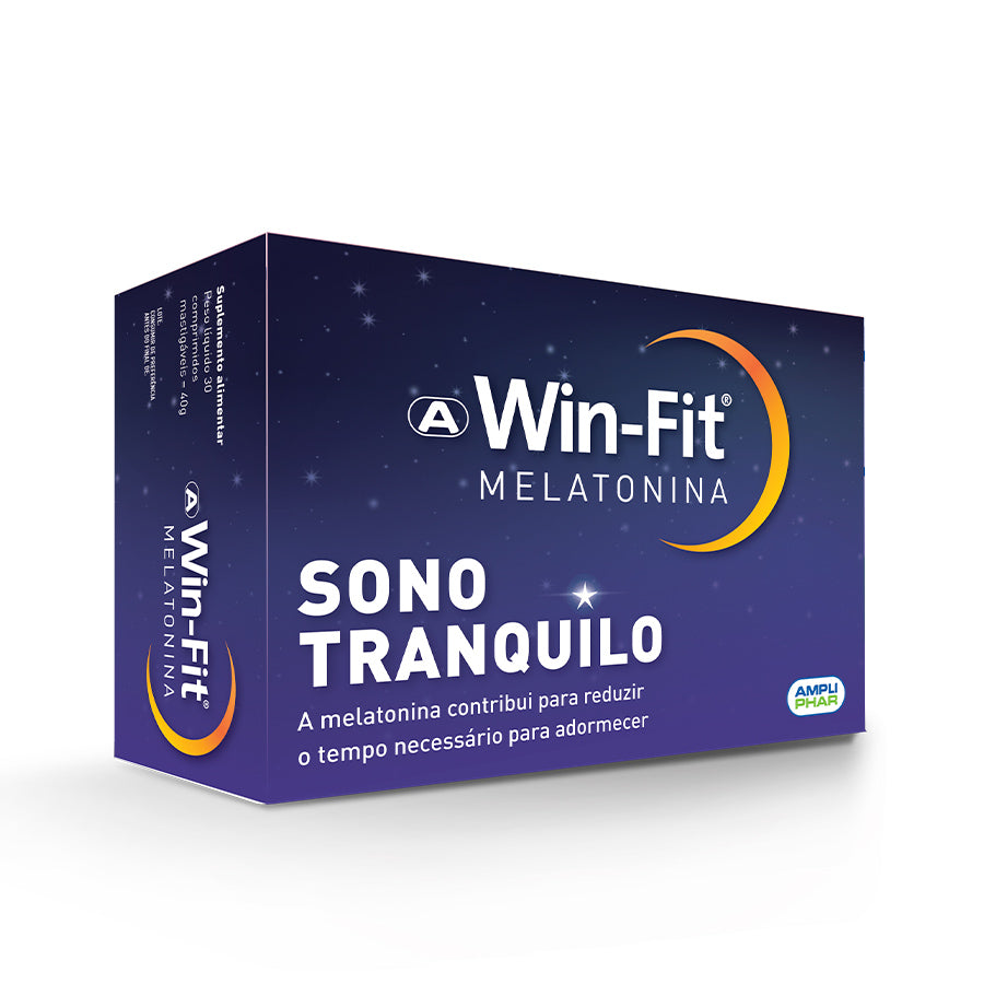Win-Fit Melatonina Comprimidos Mastigáveis x60