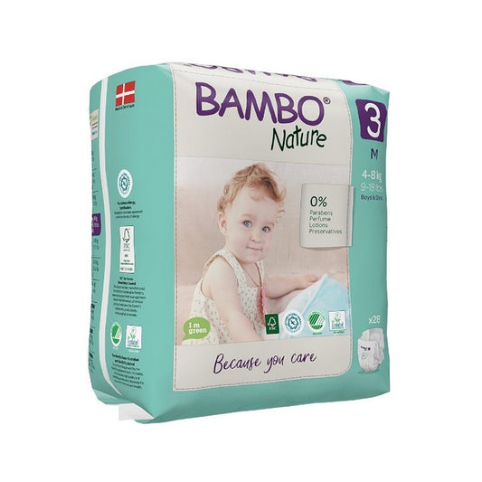 Couches Bambo Nature 3 M 4-8kg x28