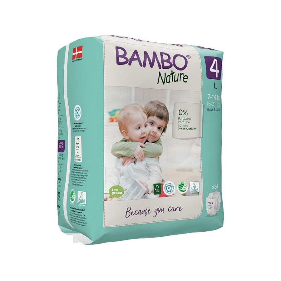 Bambo Nature Diapers 4 L 7-14kg x24