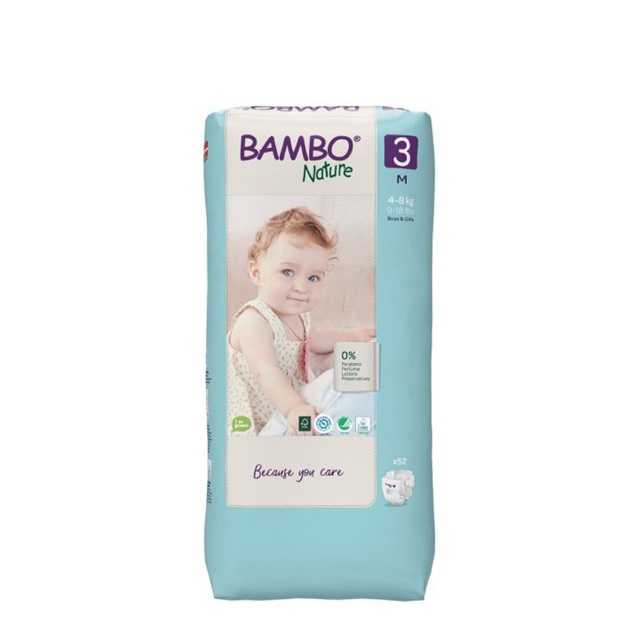 Bambo Nature Diapers 3M 4-8kg x52