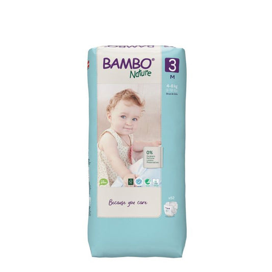 Bambo Nature Diapers 3M 4-8kg x52