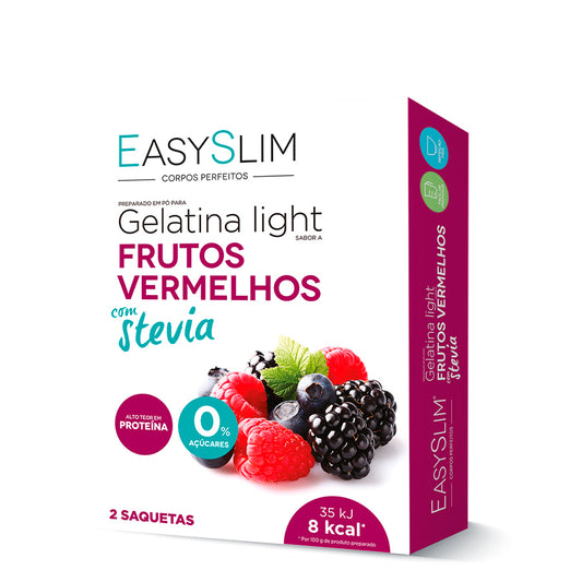 Easyslim Gelatina Light Frutos Vermelhos Saquetas x2