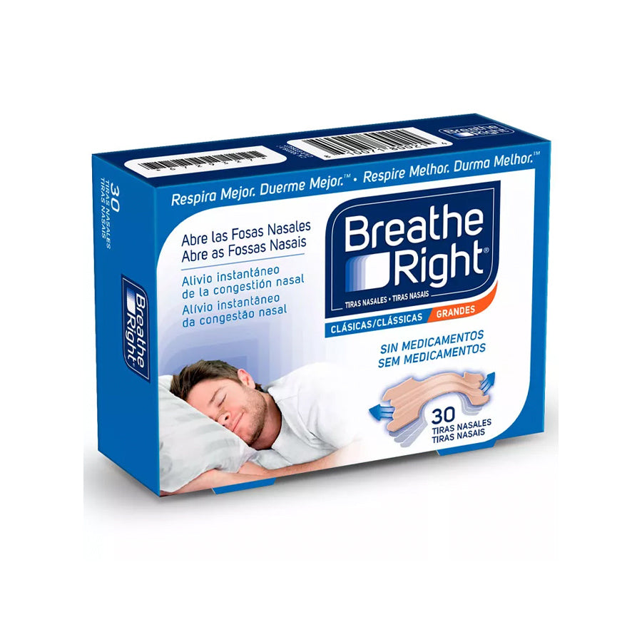 Breathe Right Nasal Strips Large Size x30